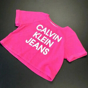 Women's Calvin Klein Pink Crop Top S‎